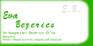 eva bezerics business card